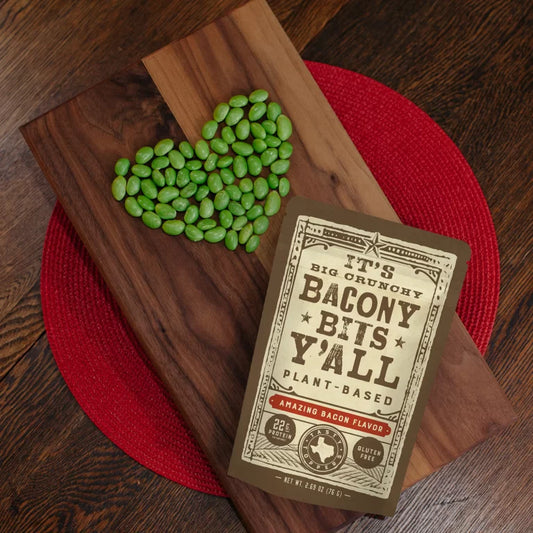 What is plant-based bacon made from?