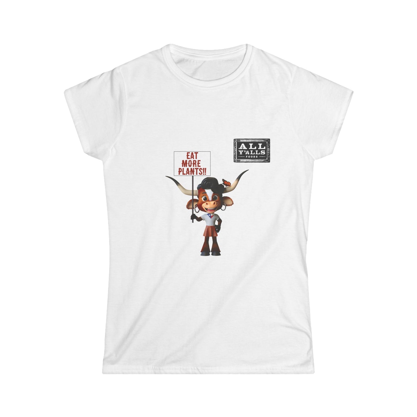 Vibrant Graphic Tee - Eat More Plants Shirt, Luna Apparel, Casual Wear, Gift for Plant Lovers, Eco-Friendly Fashion
