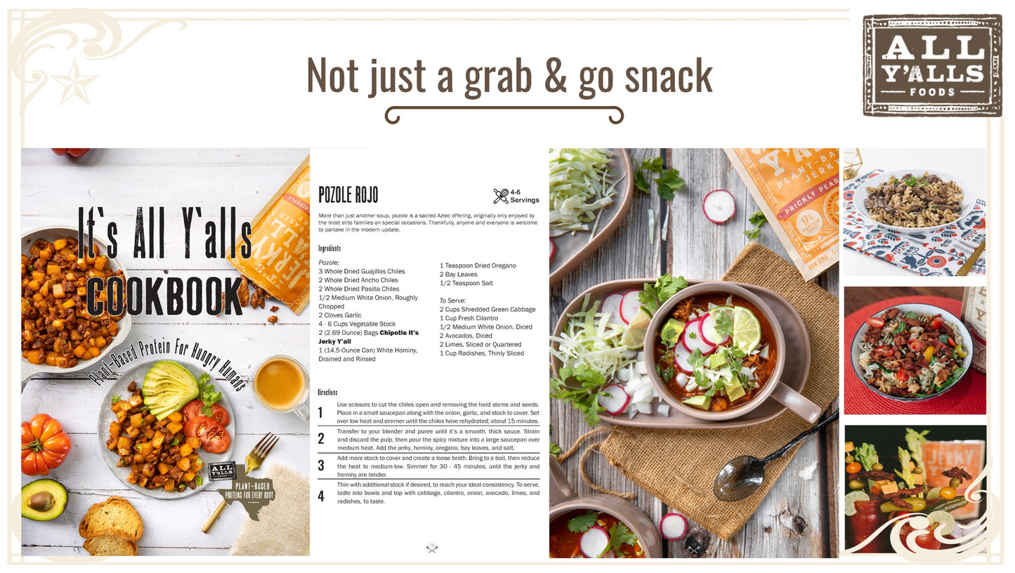 Snacking & Cooking - Jerky, Toppers and Cookbook