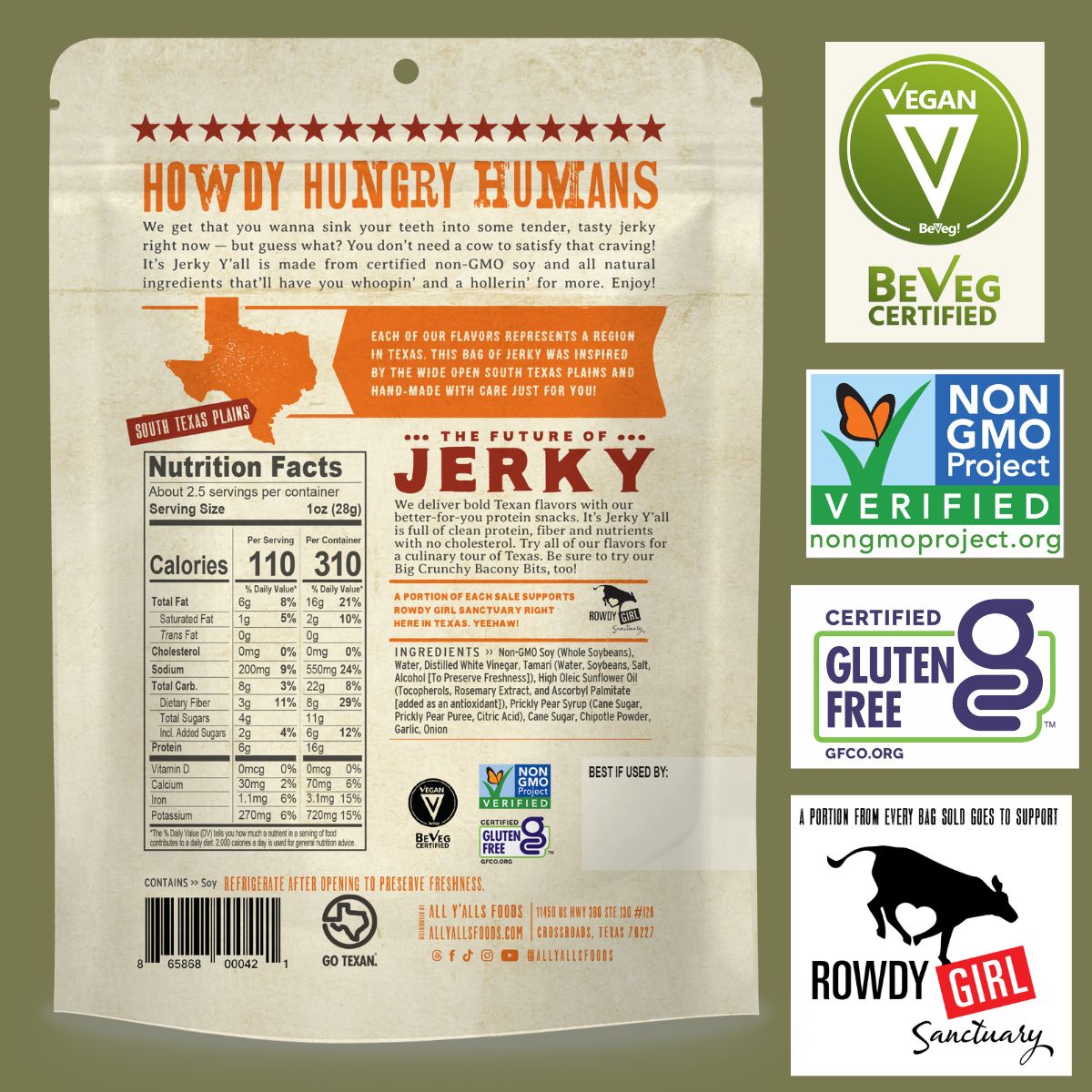 5 Pack-Three Flavors of our Jerky & Two of our Tasty Toppers (5-Pack)