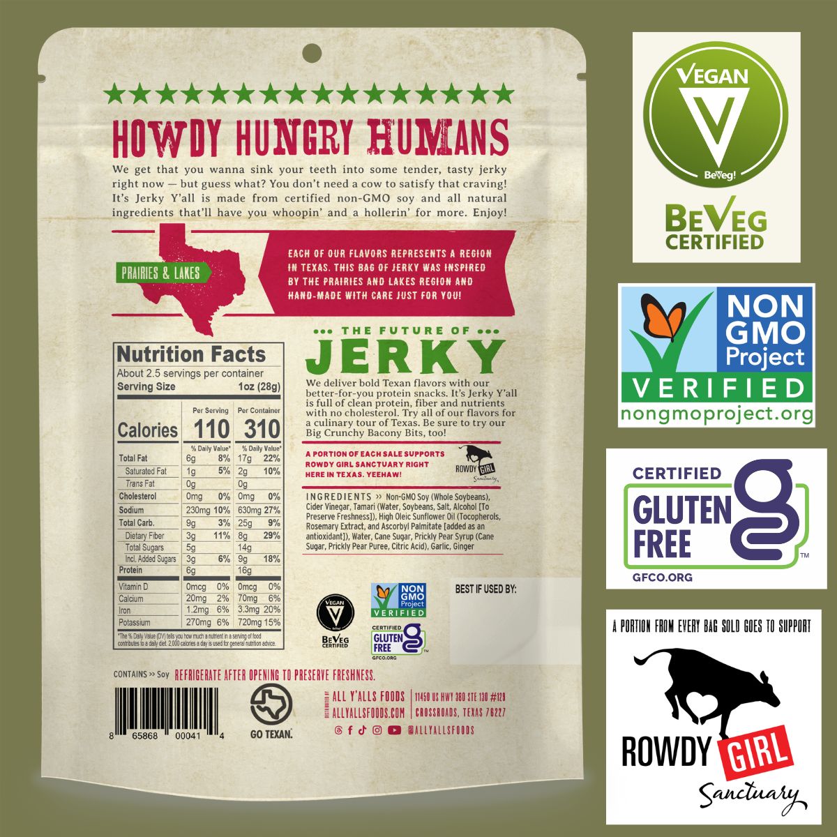 5 Pack-Three Flavors of our Jerky & Two of our Tasty Toppers (5-Pack)