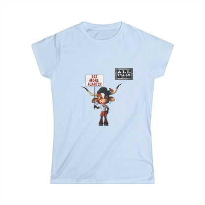 Vibrant Graphic Tee - Eat More Plants Shirt, Luna Apparel, Casual Wear, Gift for Plant Lovers, Eco-Friendly Fashion