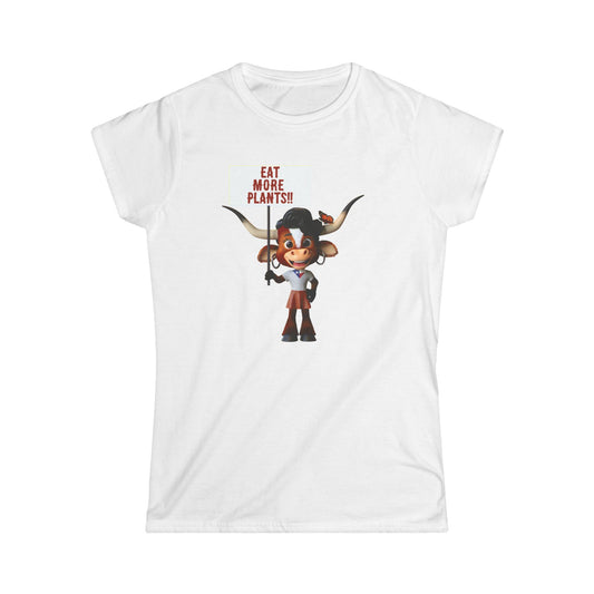 Women's Plant-Loving Tee - Eat More Plants, Eco-Friendly Shirt, Funny T-Shirt, Sustainable Fashion, Casual Wear