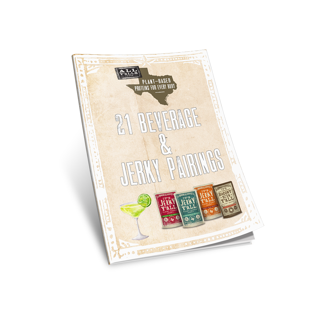 The '21 Beverage & Jerky Pairings' guide showcases plant-based jerky flavors, helping you discover the best vegan snacks to buy and pair with drinks for a healthy and flavorful snack experience.