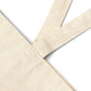 Close-up of a durable cotton canvas tote bag, showcasing reinforced stitching on the handles, perfect for those looking for a sturdy and eco-friendly canvas tote bag for daily use.