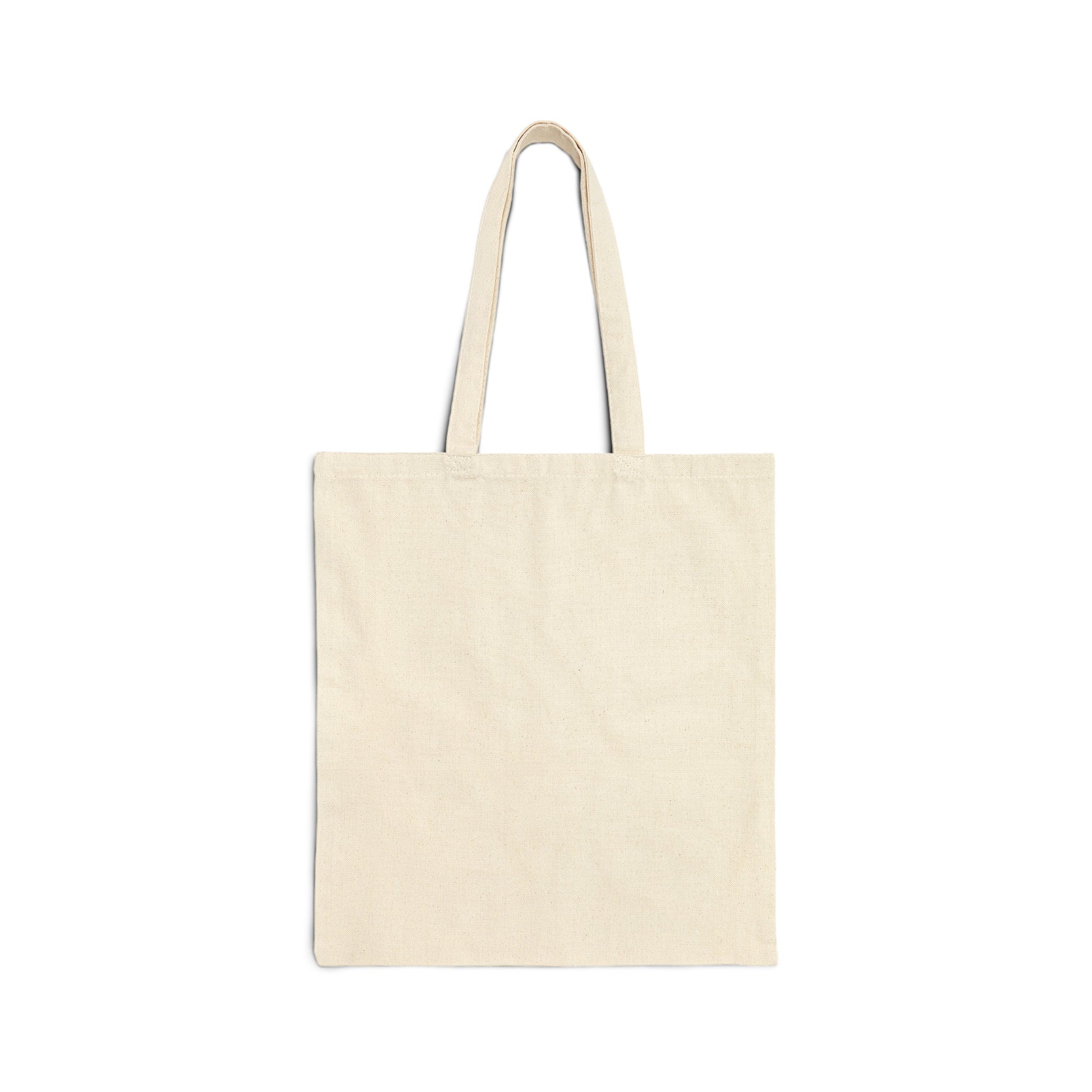 Cotton canvas tote bag featuring back made from durable cotton, perfect as a reusable cotton canvas tote bag for everyday use