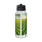 All Y'alls Foods branded stainless steel gator tumbler featuring a vibrant farm scene and 'Plant-Based Proteins for Every Body' slogan, ideal for keeping beverages hot or cold on the go.